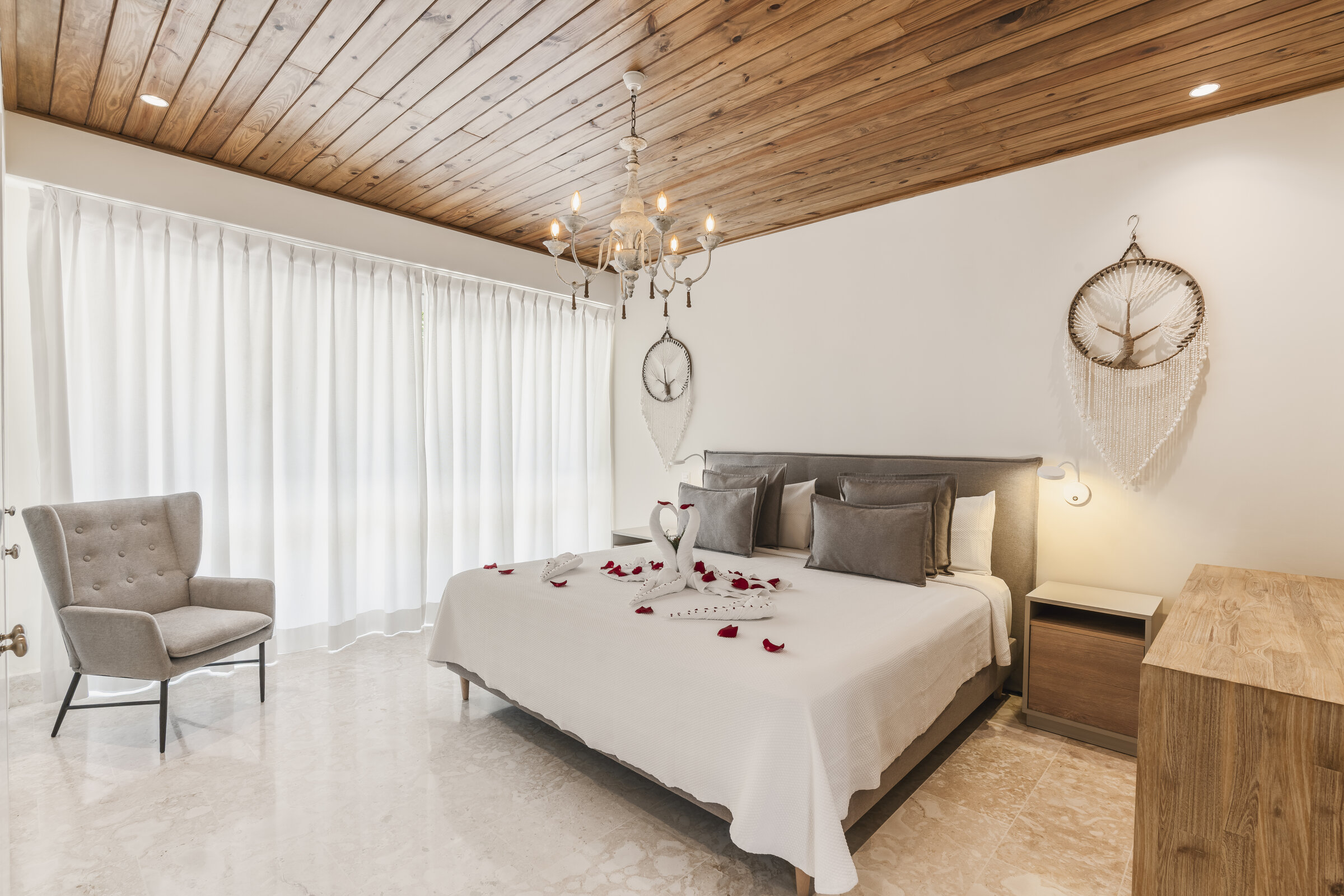 Habitación Villa Eden Punta Cana — diseño bohemio y confort de lujo